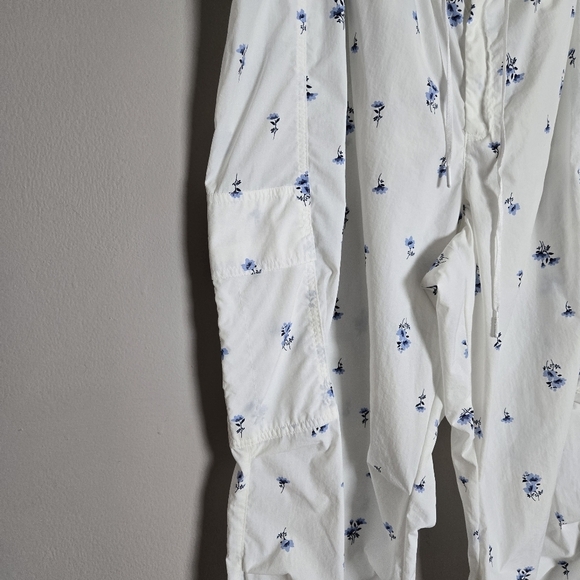 Victoria's Secret Pink White Floral Parachute Cargo Pants Balloon Barrel XXL - Picture 5 of 10